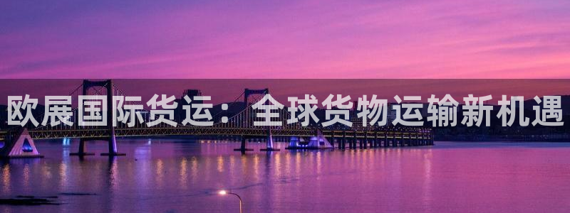 尊龙凯时怎么注销账号：欧展国际货运：全球货物运输新机遇